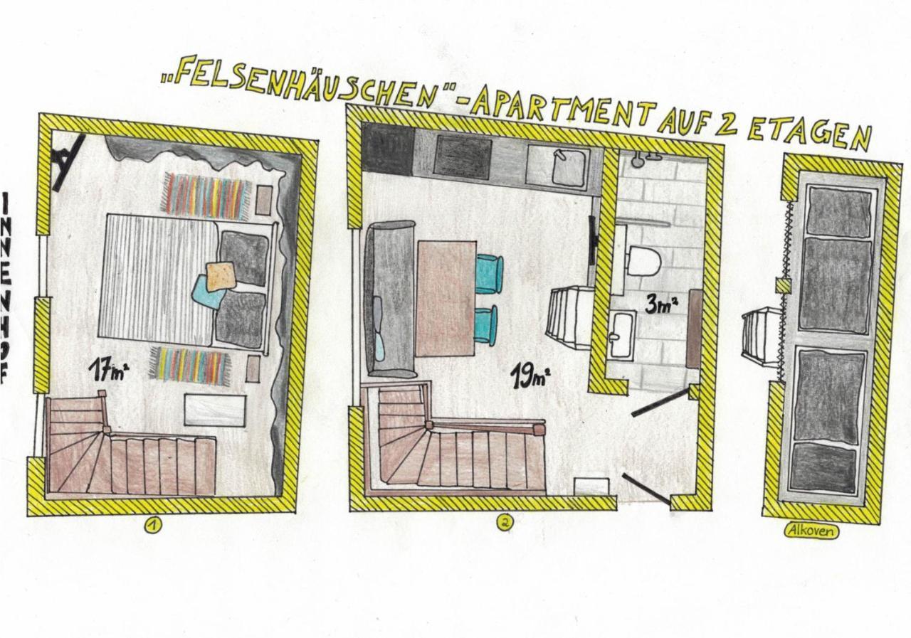 Das Gelbe Haus - Drei Besondere Ferienwohnungen フレンスブルク エクステリア 写真